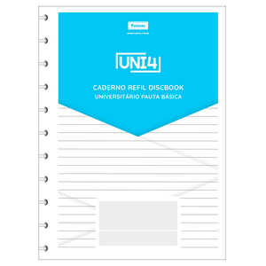 Refil Discbook Pauta Basica UNI4 60 Fls - Foroni